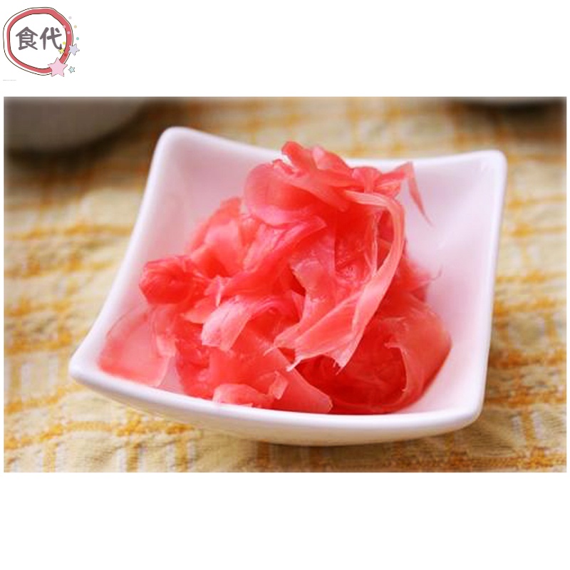 欧贤禾料理寿司红姜片1500g日式醋姜片酸甜腌制泡姜片咸菜