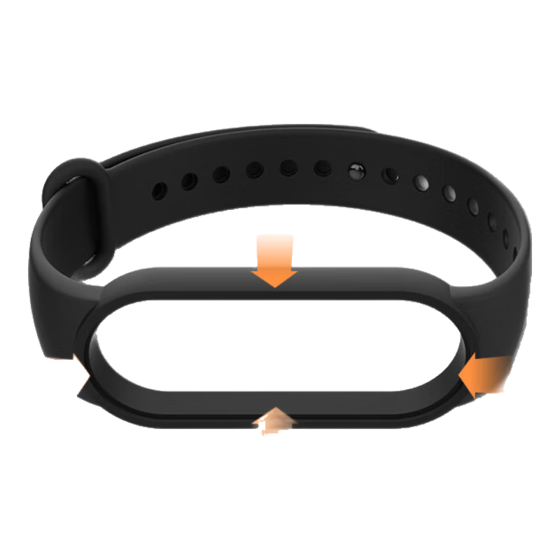 适用小米5/6/7手环表带（不含手表）腕带小米表带NFC版智能运动硅胶个性潮男女非原装替换 适用小米手环5/6/7代腕带【太空灰】