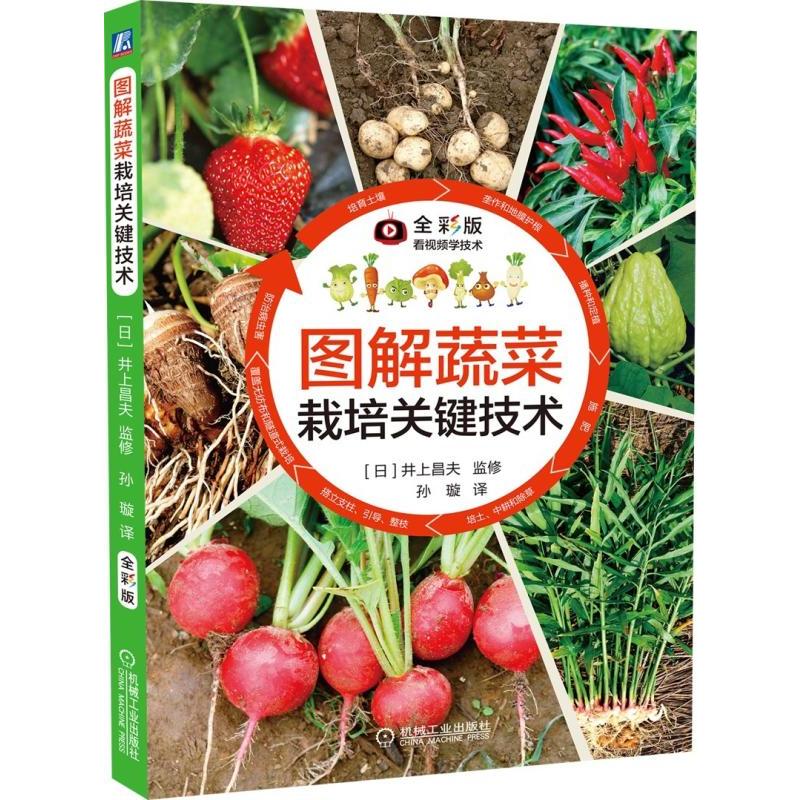 官网正版 图解蔬菜栽培关键技术 井上昌夫 培育土壤 农业育苗种植管理 经典实用指南 技能培训图书 彩色印刷