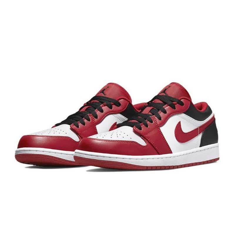 耐克(nike)耐克(nike) jordan 1 low aj1低帮男子篮球鞋 553558 红白