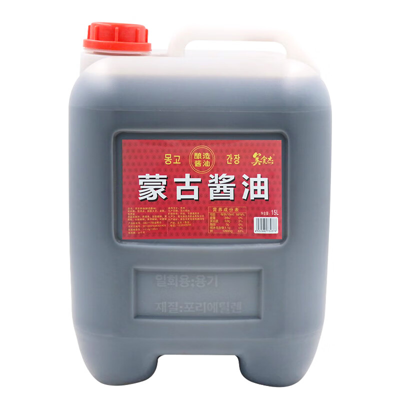 i蒙古酱油韩国风味酱油蒙古酱油 韩式韩国料理炒菜做汤15升 做汤15升