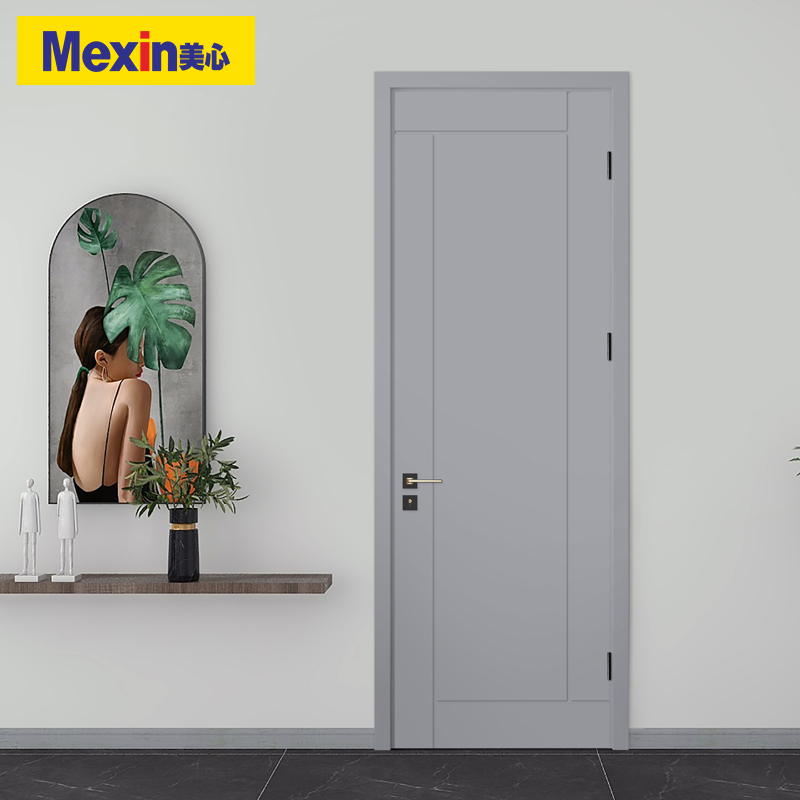 mexin美心木门卧室门室内门木质复合环保烤漆现代简约套装门定制门n