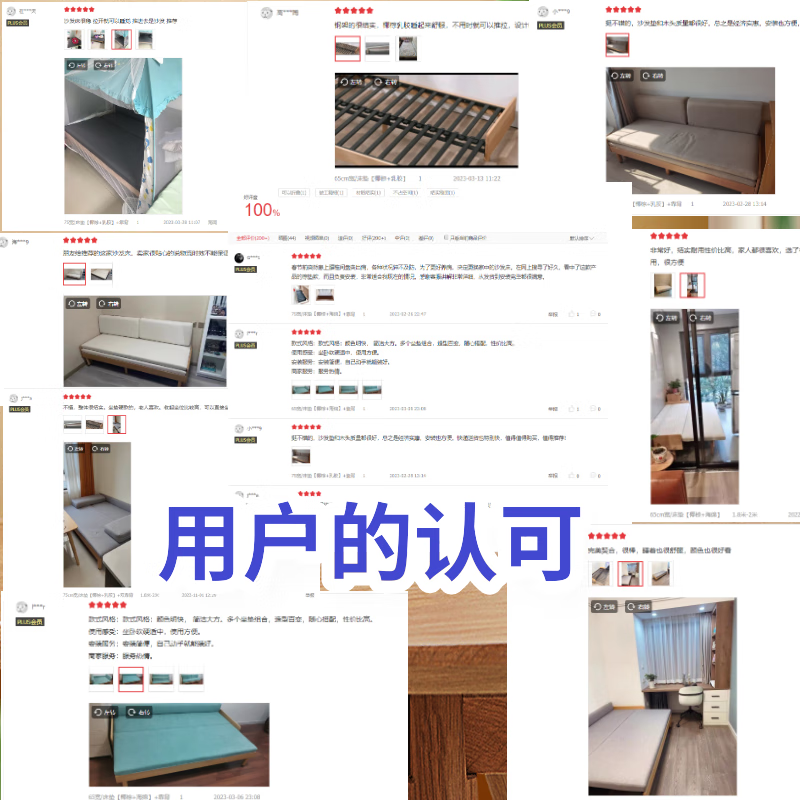 美型美酷伸缩床小户型客厅实木折叠沙发床两用双人单人坐卧两用床铁推拉床 65cm宽/床垫【椰棕+海绵】 1