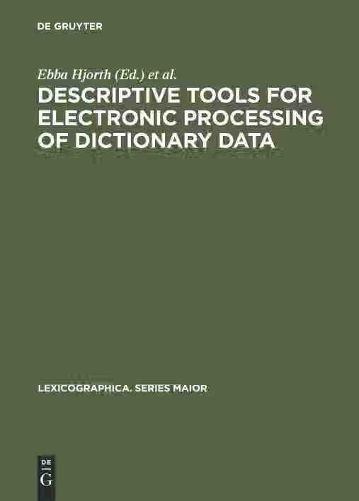 预售 按需印刷 descriptive tools for electronic processing of