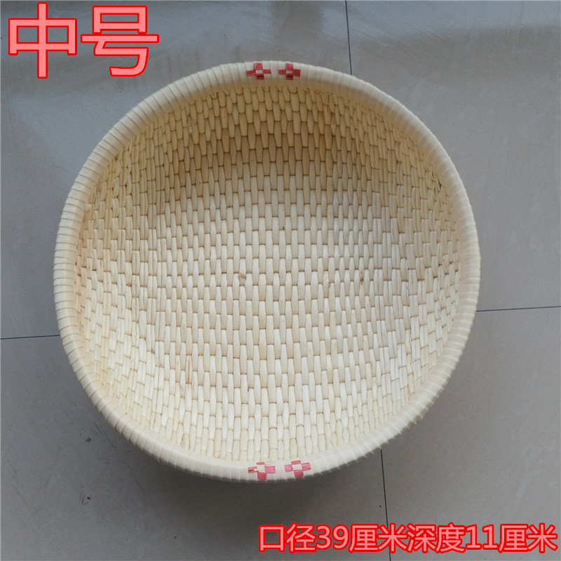 新品柳条匾 平条匾民间工艺柳编家用筐 舞台道具晾晒匾养蚕匾 直径39