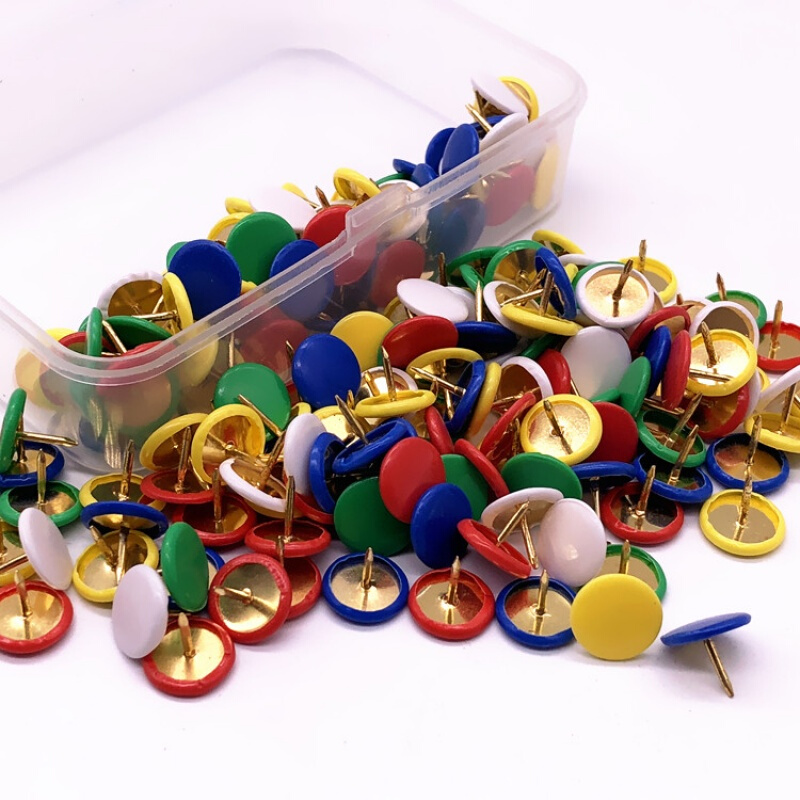 200枚彩色图钉软木板钉子墙钉按钉创意小图钉照片墙小钉子