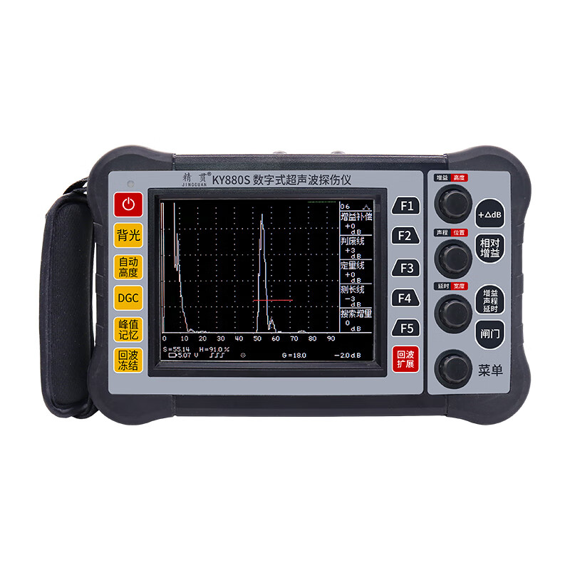 精贯声波探伤仪探伤仪钢结构焊缝金属声气孔裂纹检测仪 ky880s升级版