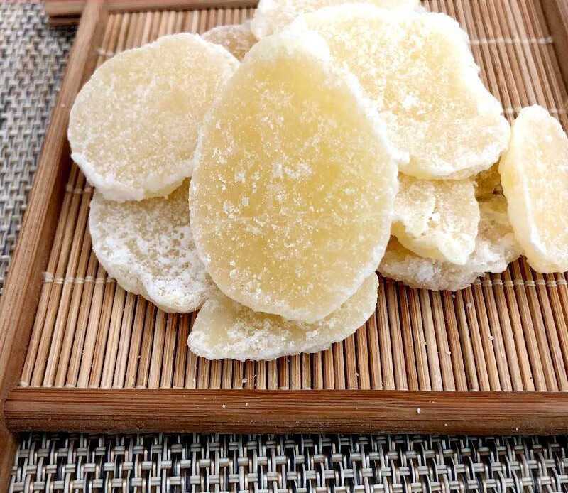 维霆湖南特产姜糖片500g即食冰糖仔姜片零食独立小包装 冰糖姜1斤