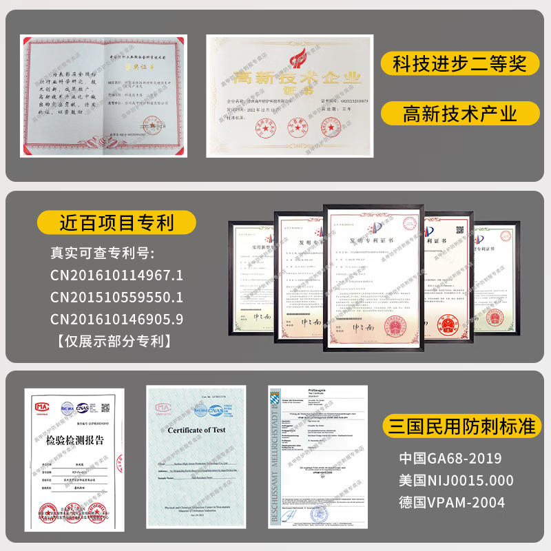 高甲防护防刺服防割砍柔性隐形防身安全绗棉背心防伤害马甲日常国外游出差 身高175-180体重70-80kg【L码】