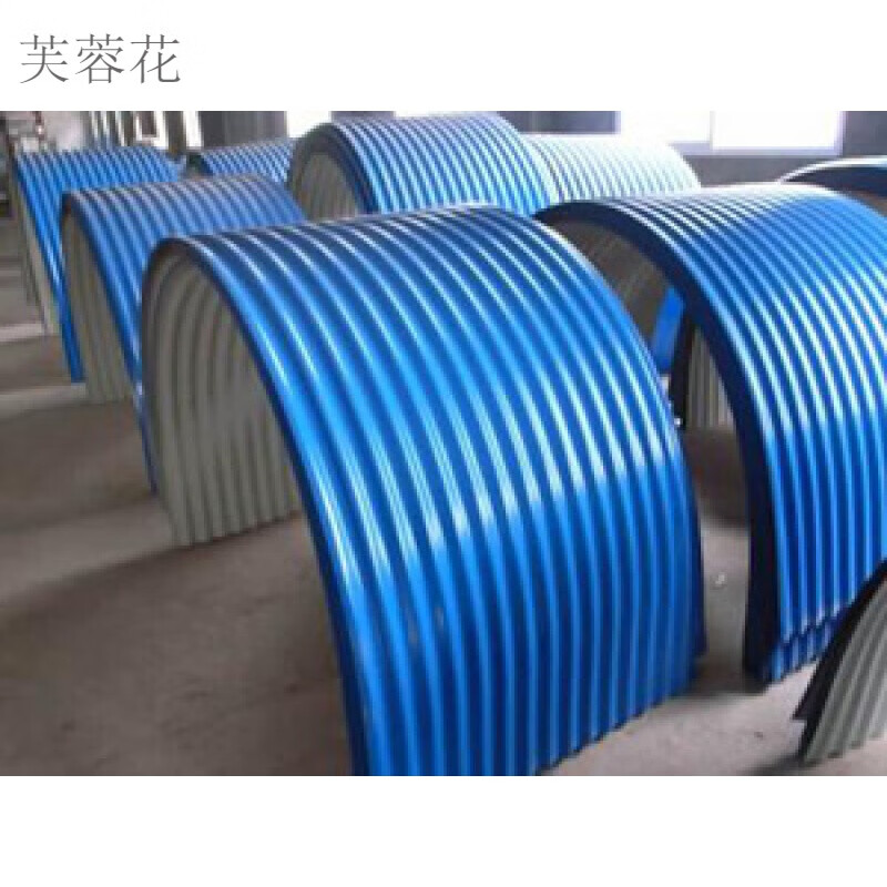 输送机防雨罩,皮带机防雨罩,彩钢防尘罩胶带,弧形彩钢防护罩定制 1000