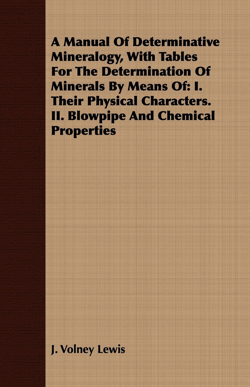 【预售 按需印刷】a manual of determinative mineralogy, with