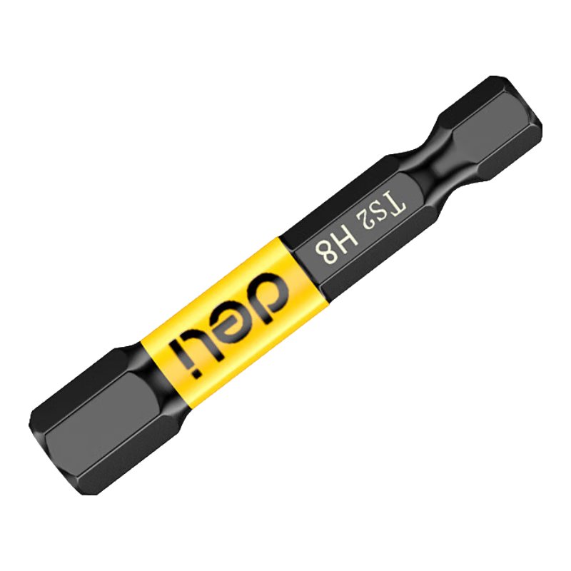 得力内六角批头加长强磁批头电动螺丝刀披头套装手电钻防滑六角批头 六角批头【50mm*H8】+批头