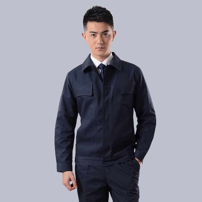 图图爱 定制工装春秋冬工作服套装印制男汽修服劳保服工服定做工程服