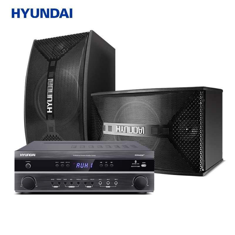 hyundai/现代a-350会议客厅音响卡拉ok机唱歌设备家庭ktv音响套装无线