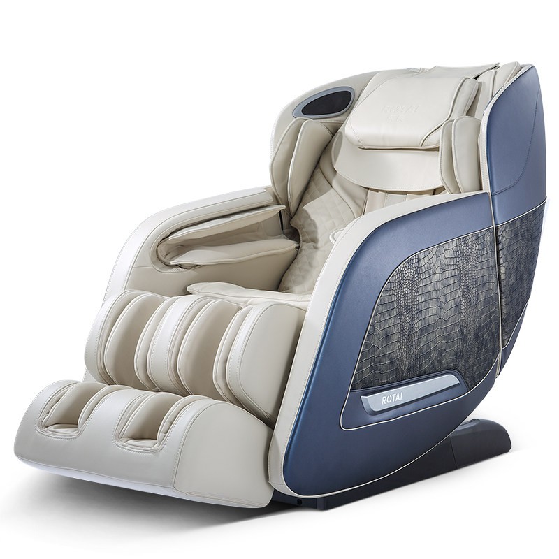 荣泰按摩椅按摩椅家用太空舱豪华智能多功能家用全身按摩 浅米灰