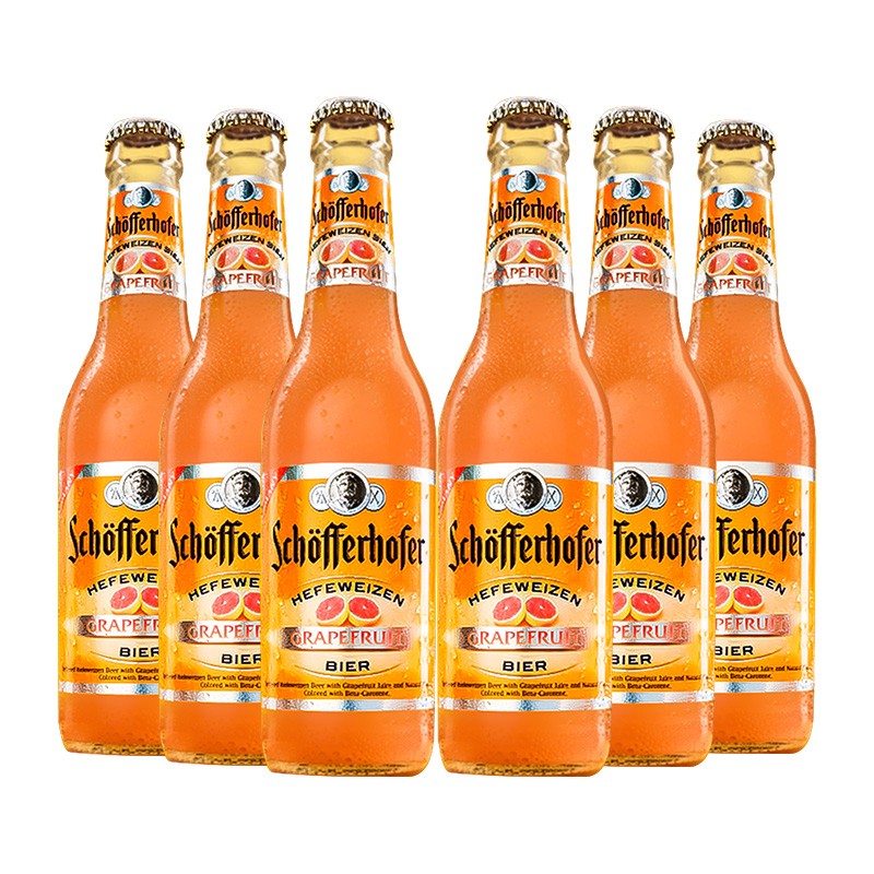 星琥(schofferhofer)小麦精酿啤酒 德国进口星琥西柚石榴果味女士低度