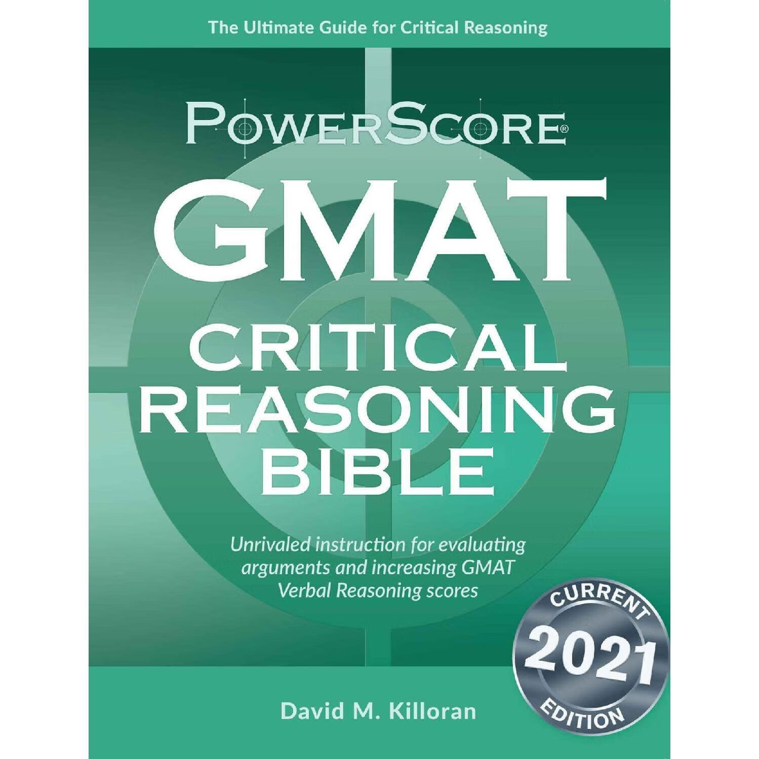 现货ThePowerScoreGMATCriticalReasoningBible纸质版书英文
