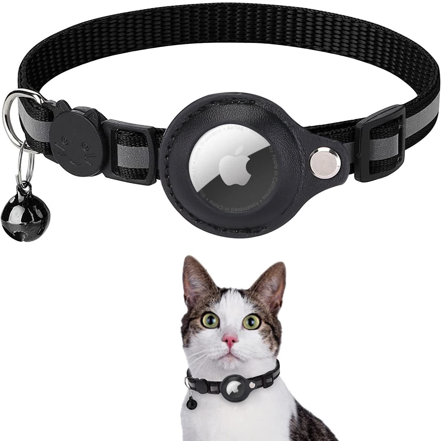 搭啵兔猫咪定位颈圈适用苹果Airtag追踪器保护套防失踪宠物定位颈圈猫咪 黑(不含定位器)高性价比高么?
