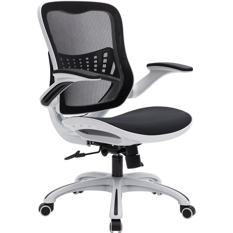 八九间人体工学电脑椅老板办公椅子升降座椅电竞椅家用学习写字学生椅712系 白框黑网-全网坐垫-有头枕