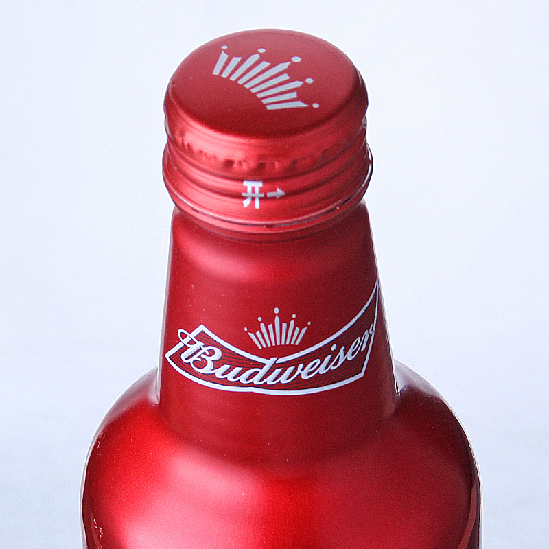 百威酷尊铝瓶啤酒budweiser红色啤酒330ml 24瓶新装旋盖 百威铝330ml*