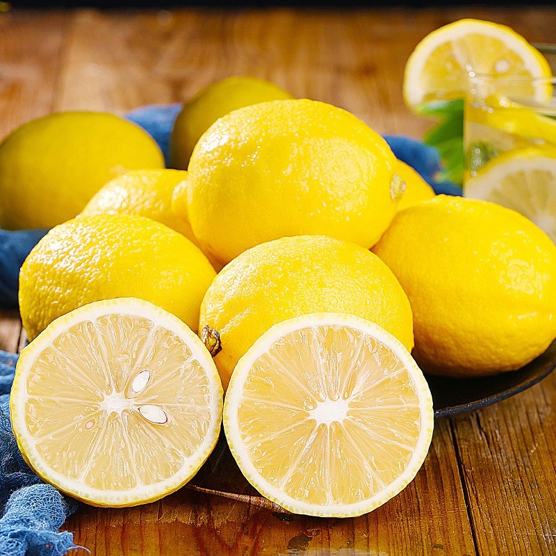 四川安岳黄柠檬 新鲜柠檬 鲜果新鲜水果 中大果 精选中大果 2斤装