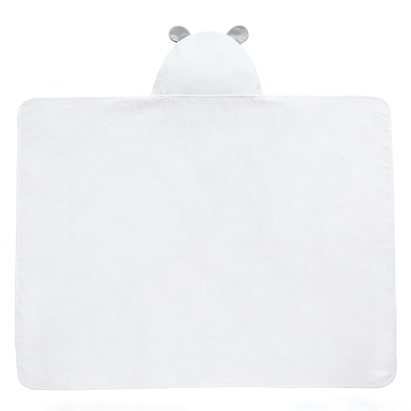 哈乐甜心儿童浴巾斗篷带帽全纯棉吸水速干不掉毛浴袍婴儿洗澡裹巾宝宝包巾抱被男女孩家用大毛巾游泳可穿浴披 仓鼠 90*120cm-建议130身高以下