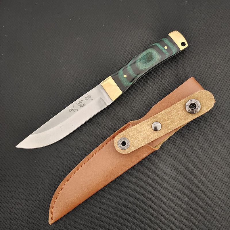 薇欧漫保安族手工刀大河家铜头锻打锤纹内蒙古吃肉手把到时尚小刀 60