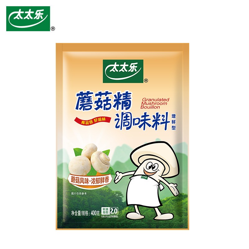 太太乐 蘑菇精400g 素食调料调味品 炒蔬菜煲汤