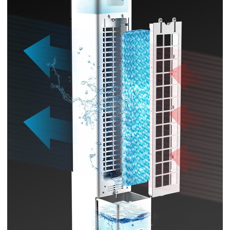 永生（eosin）塔扇冷风扇空调扇家用电扇水冷扇三档风量柱式冷风机ACS-800A2 机械款