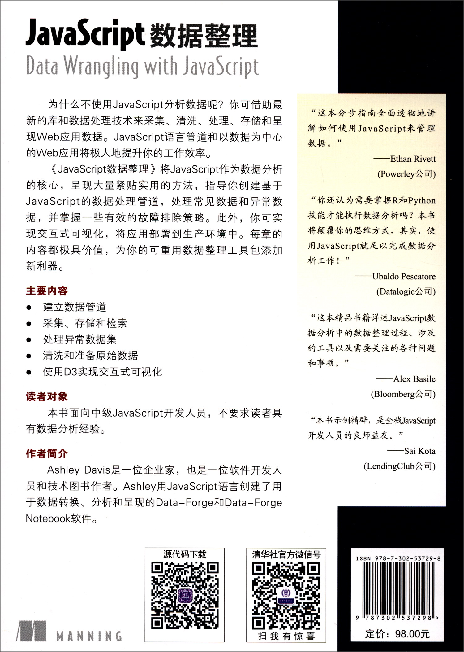 JavaScript数据整理/大数据应用与技术丛书