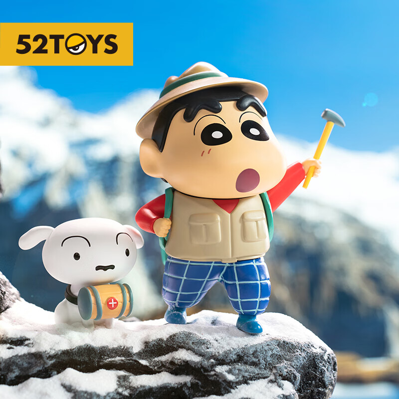 【52TOYS】蜡笔小新环游世界3盲盒袋鼠企鹅潮玩手办动漫周边可爱公仔玩具生日礼物桌面摆件单只盲盒(随机发)主图4