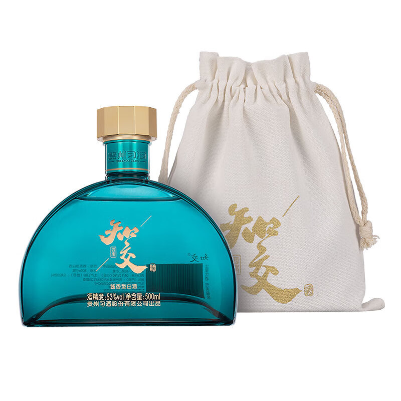 习酒贵州习酒 酱香型白酒 宴请送礼佳品 53度 500mL 1瓶 知交 四季 单瓶装