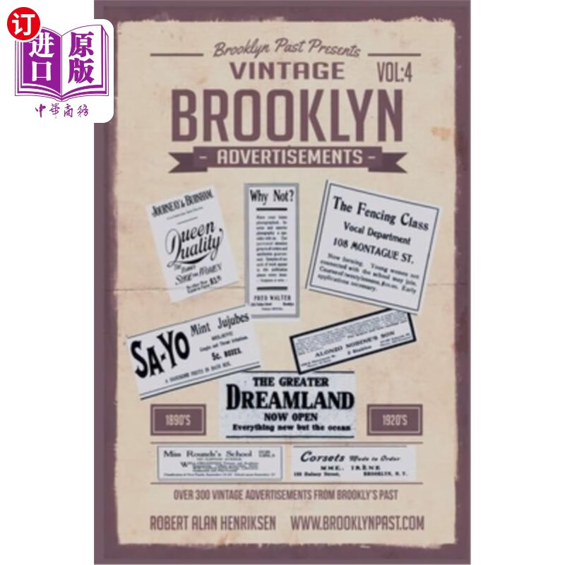 海外直订vintage brooklyn advertisements vol 4 老式布鲁克林广告卷