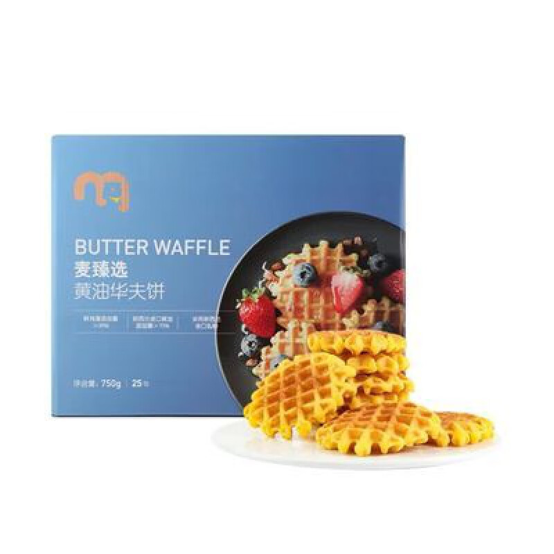 望蓝川【麦德龙甄选】黄油华夫饼750g蛋香浓郁绵软蓬松 750g