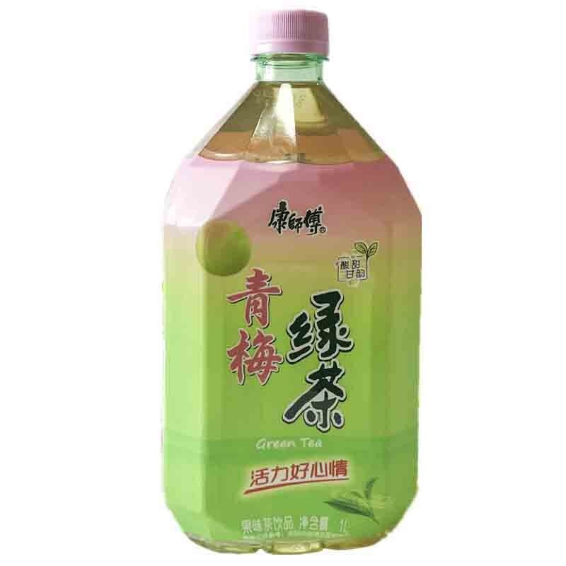 康师傅 果汁1升青梅绿茶1l整箱饮料1000ml 青梅绿茶1l*4.瓶