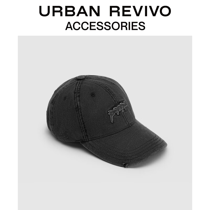 URBAN REVIVO2023夏季新款男士潮流摇滚字母刺绣棒球帽UAMA32062 黑色 F怎么样,好用不?