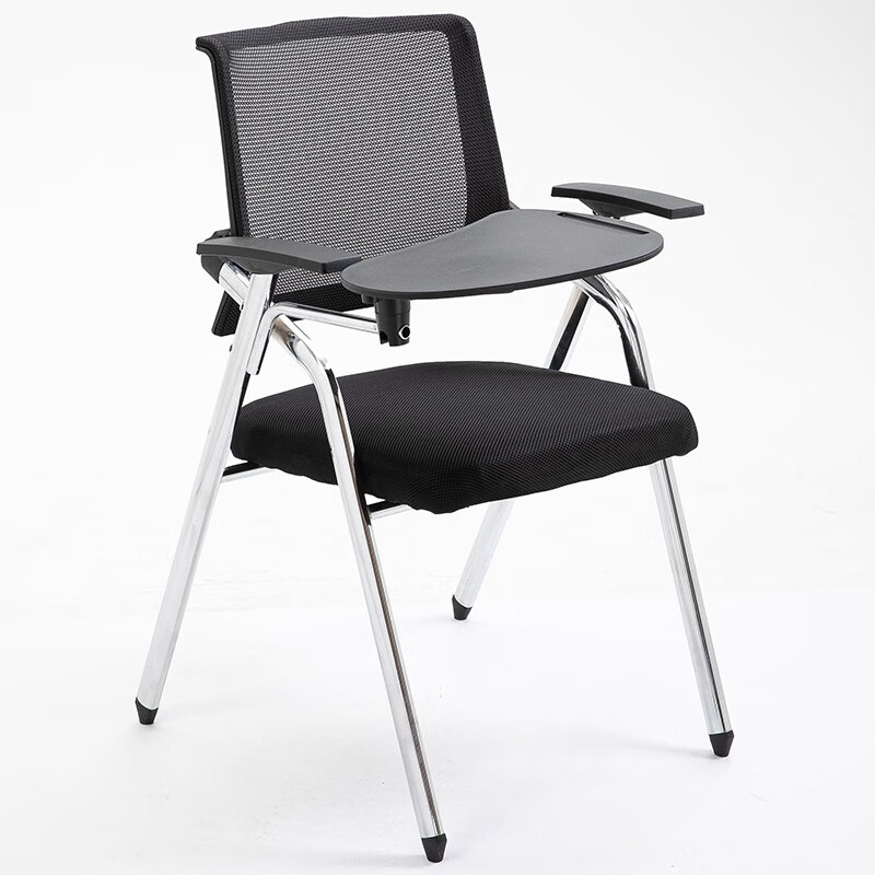 谨信培训椅带写字板折叠带桌板会议室椅子简约办公桌椅一体学生新闻椅