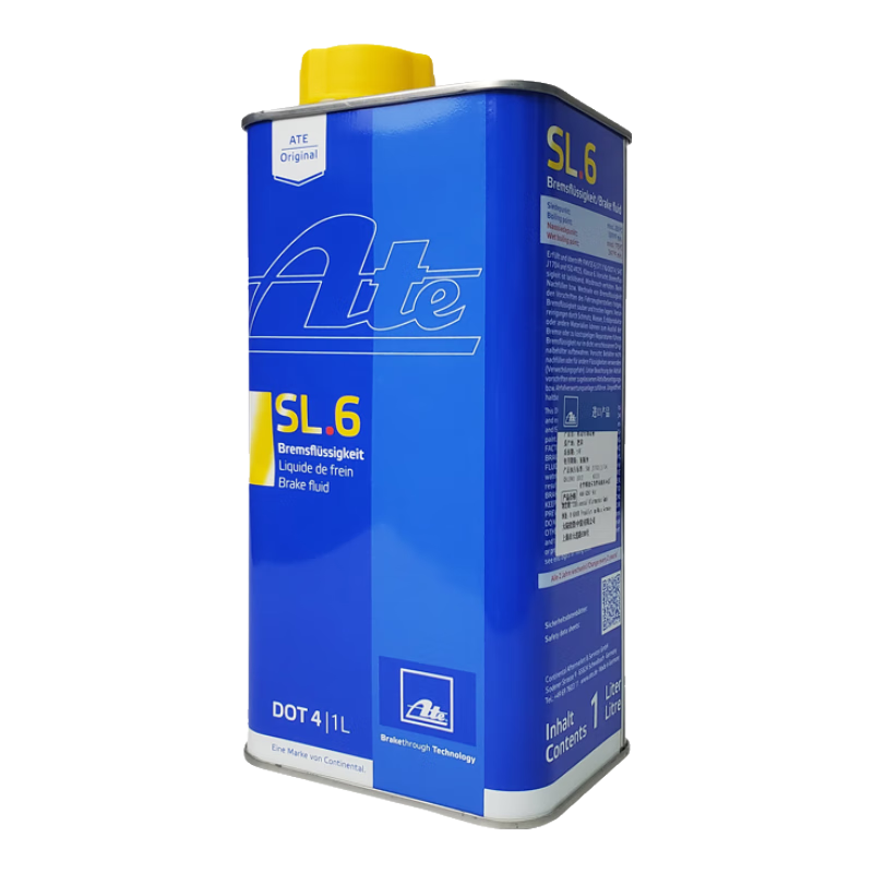 AteDOT4刹车油 进口全合成制动液 SL6(干沸点265℃/湿沸点175℃) 1L