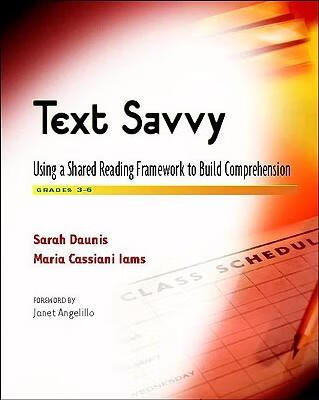 预订 text savvy: using a shared reading framework to build