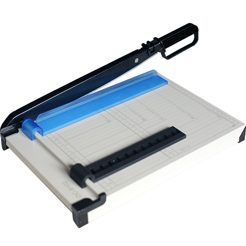 道頓 DC-8101 A4幅面家用便攜手動(dòng)小型修邊刀相片名片封皮紙照片鋼質(zhì)加厚手動(dòng)切紙機裁紙機 DC-8102 切紙刀鋼制底座A4