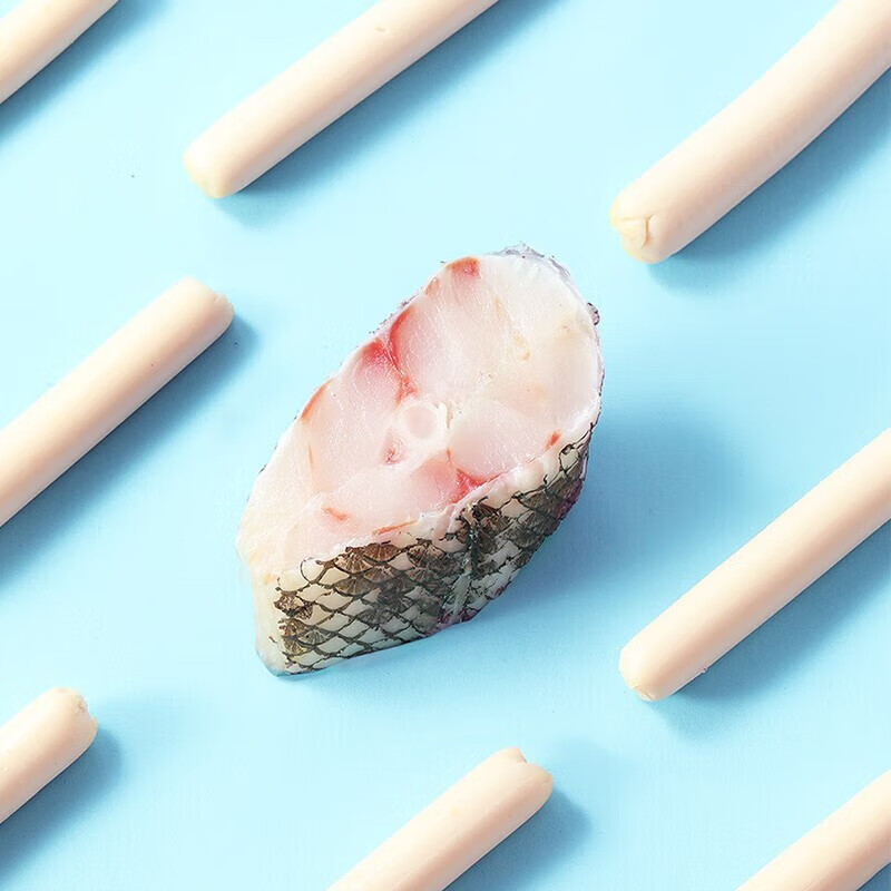 味滋源鳕鱼肠深海鳕鱼即食鱼肠火腿肠儿童孕妇添加DHA营养零食 芝士味 150g/袋(约15支) 1份