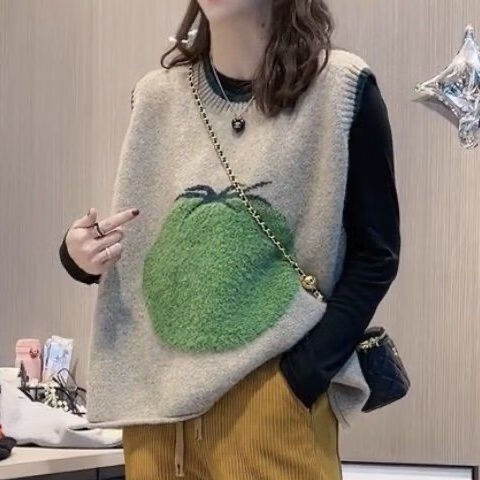 图色d1804番茄单件马甲好质量】 s70-98斤内】
