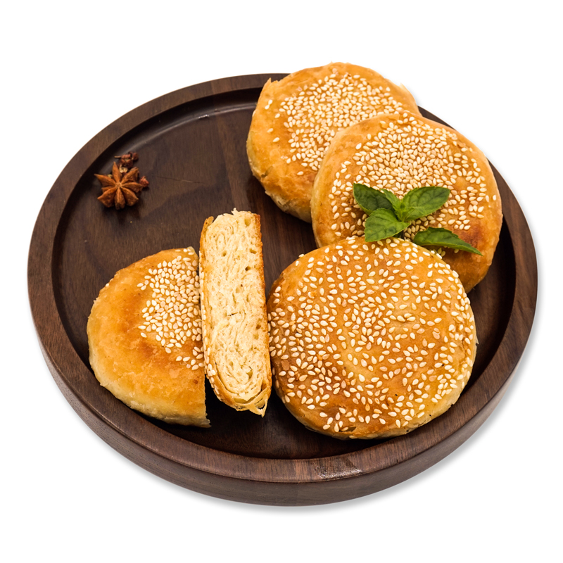 福成美食家 香酥烧饼780g12枚麦香味早餐夜宵空气炸锅食材主食