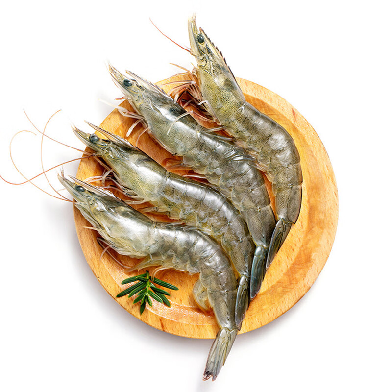 聚鲜品鲜活白虾 国产大虾海白虾活虾类海鲜水产品 北京可闪送 一斤装