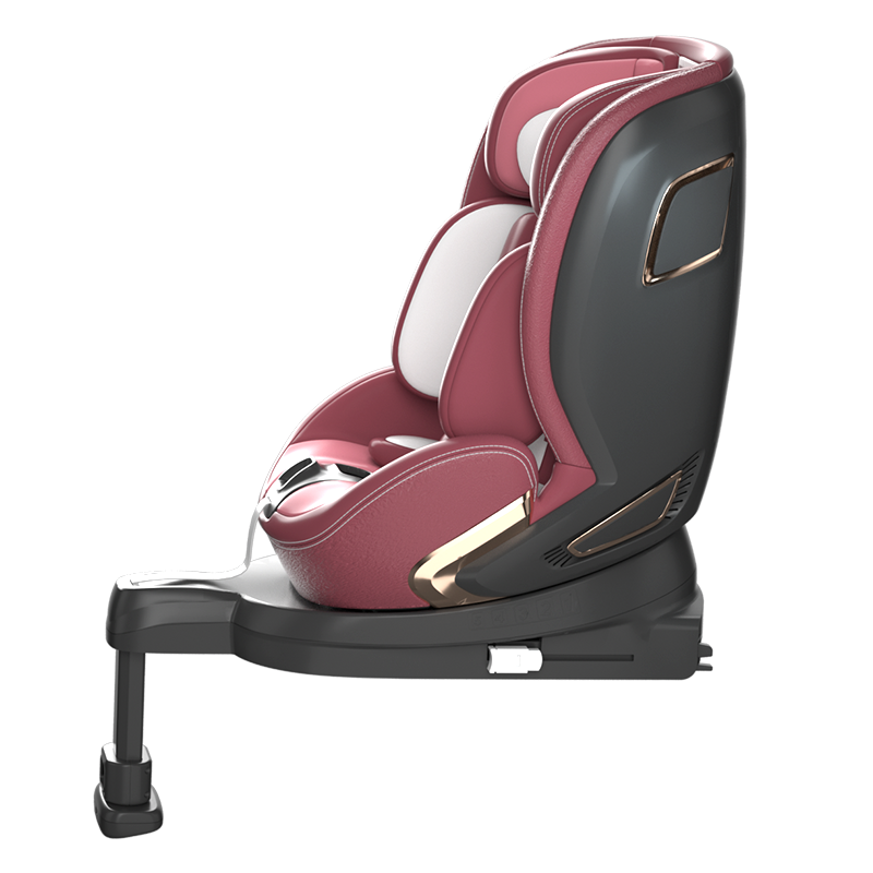 hagaday汽车用儿童安全座椅婴儿车载宝宝座椅0-7岁360度旋转可躺 保时捷--红10037607250350