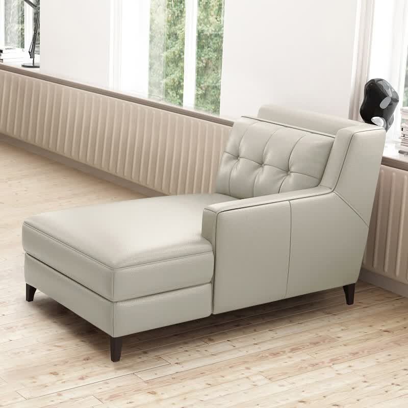 欧圣斯（OSHNES FURNITURE） 北欧贵妃椅真皮懒人沙发椅客厅卧室真皮贵妃躺椅小户型皮休闲椅 【国产黄牛】青灰色(贵妃坐左)使用感如何?