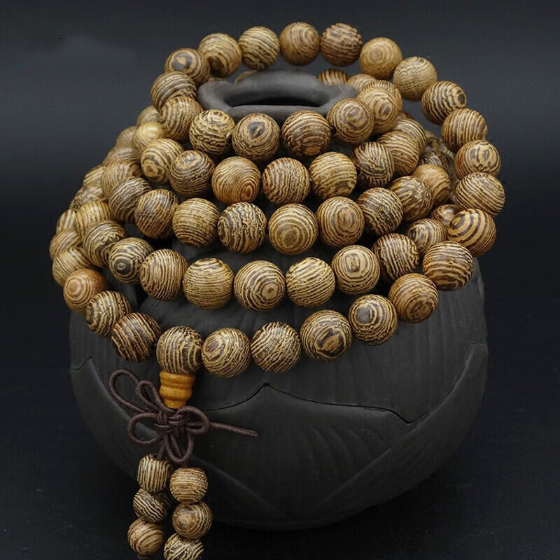 鸡翅木手串108颗6mm 缅甸鸡翅木佛珠手串 男女手链 情侣款 鸡翅木108
