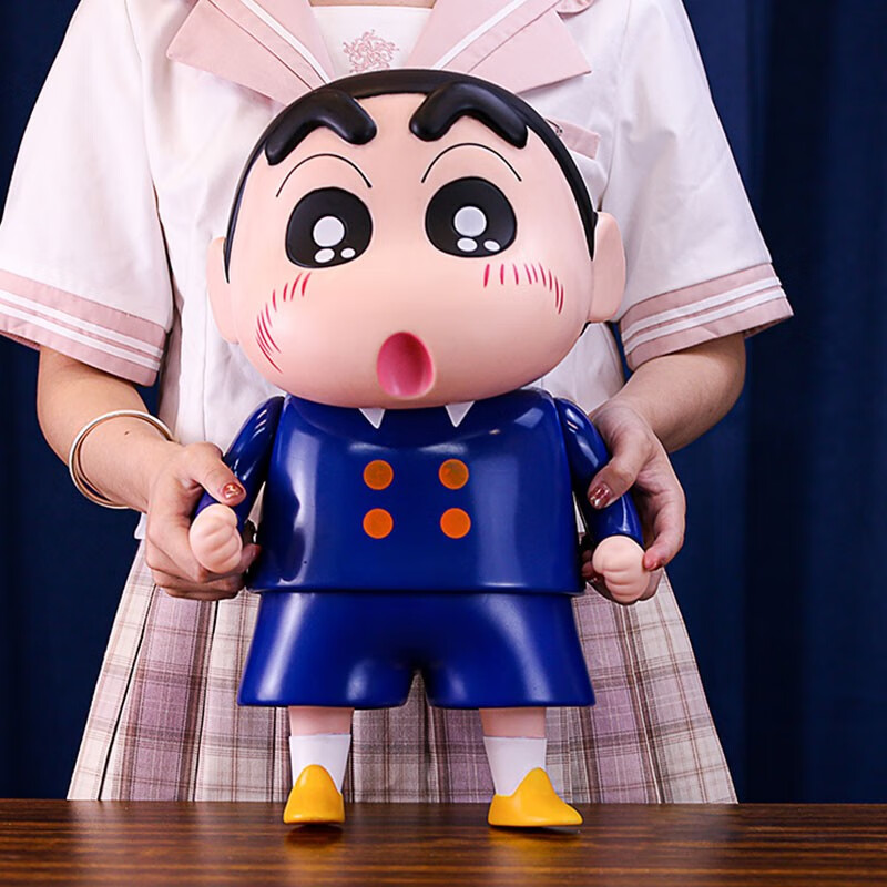 breteuil蜡笔小新手办gk模型潮玩盲盒家装摆件玩具玩偶 蓝色校服【42