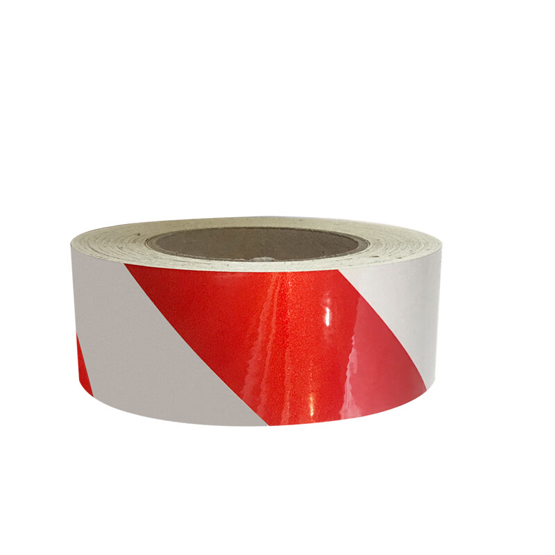康格雅 警示胶带  5cm高亮红白 45.72米/卷