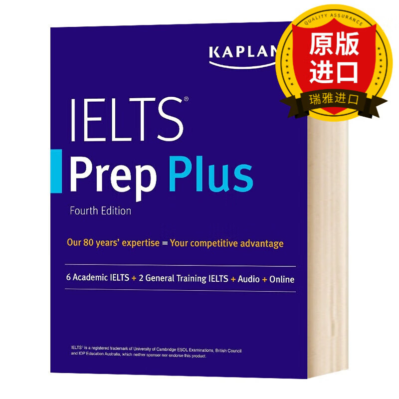 英文原版 IELTS Prep Plus 卡普兰雅思备考指南2021-2022版 Kaplan Test Prep 进口英语书籍